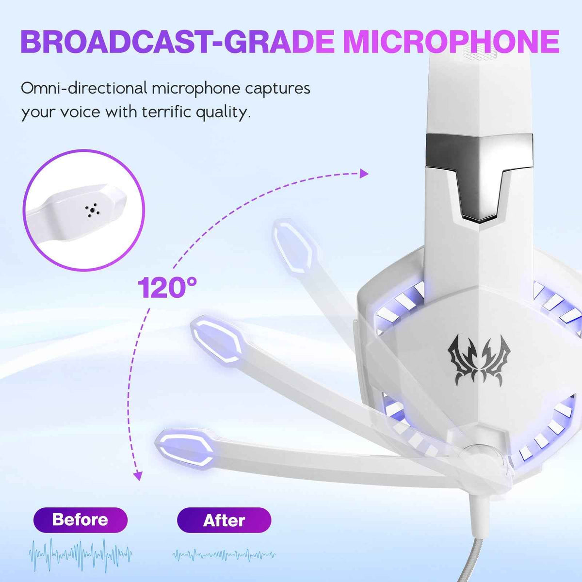 Computer Esports Earphones - G2000 Head Mounted Wired Gaming Earphones
