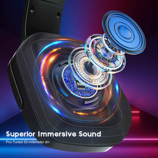 S12 Wired RGB Computer Gaming Headset - Perfect for PS4