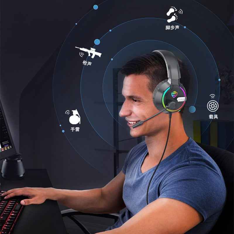 Head Mounted Gaming Headset: Soulbytes S19 Wired RGB for Ultimate Gaming Experience