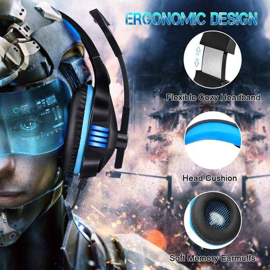 Head Mounted Gaming Headphones - Immersive Sound Experience