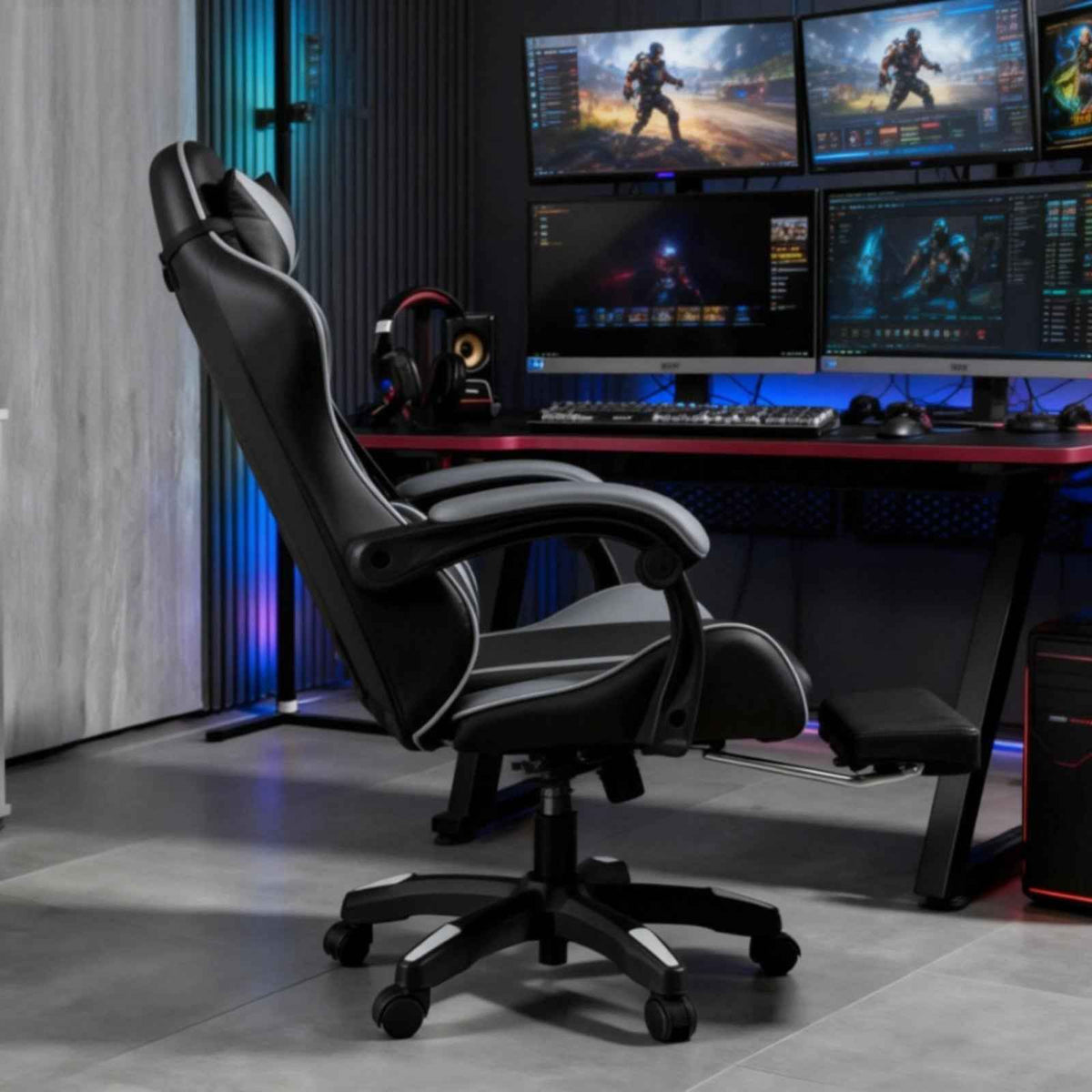 Chair: Ergonomic Massage Office Gaming Computer Desk Swivel Recliner