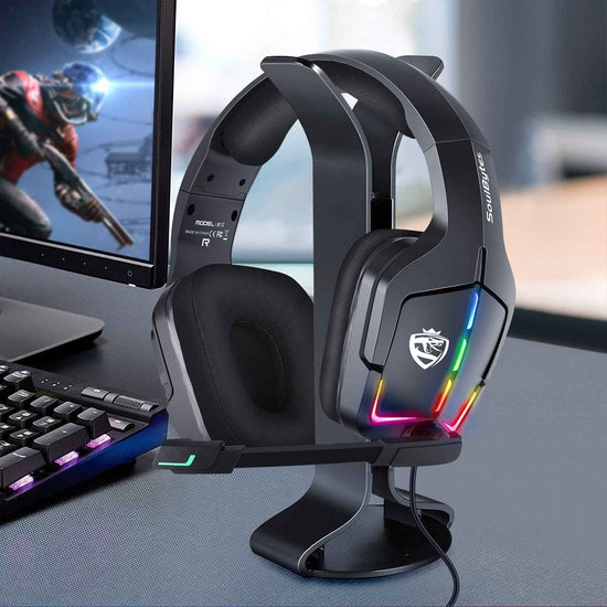 S12 Wired RGB Computer Gaming Headset - Perfect for PS4