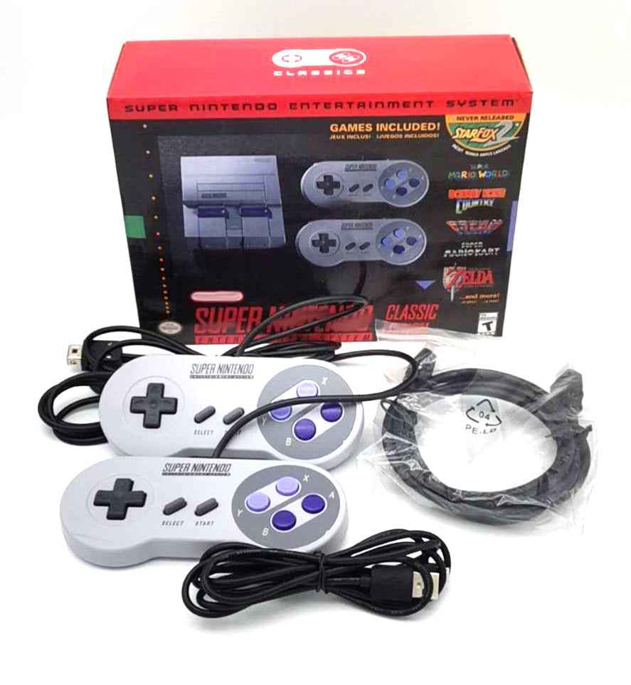 SNES Game Console 16 Bit MINI Game Console Replica - Retro Fun Awaits!