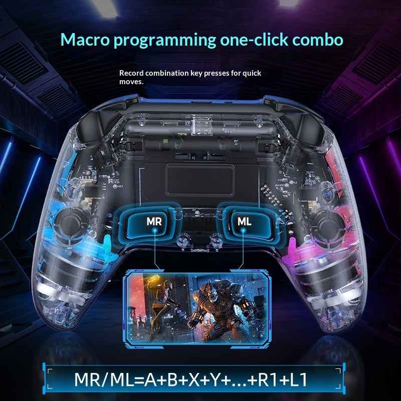 Transparent Game Console Controller - Wireless Bluetooth Gaming