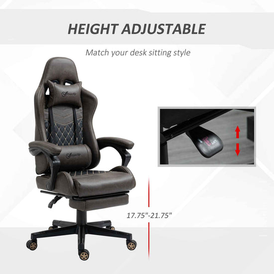 Racing Gaming Chair - Diamond PU Leather Office Gamer Chair
