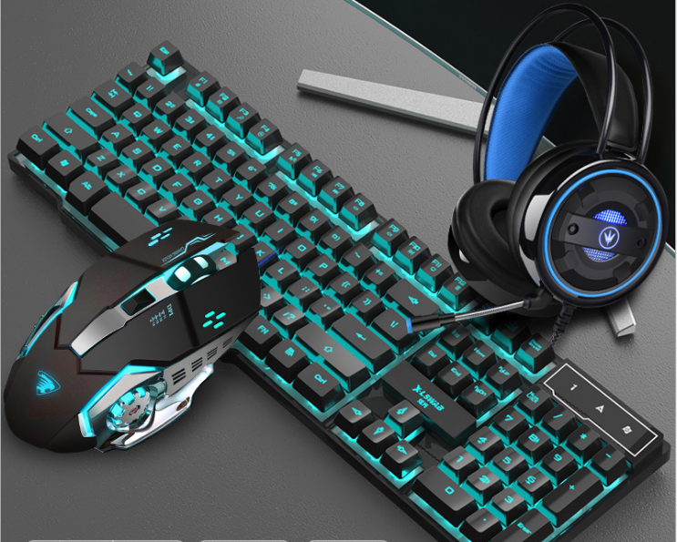 Keyboard Mouse Headset Glare Gaming Set - Ultimate Gaming Experience