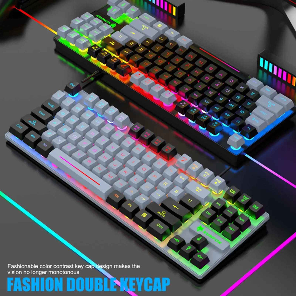 Gaming Keyboard Colorful LED Backlight – Ergonomic & Stylish