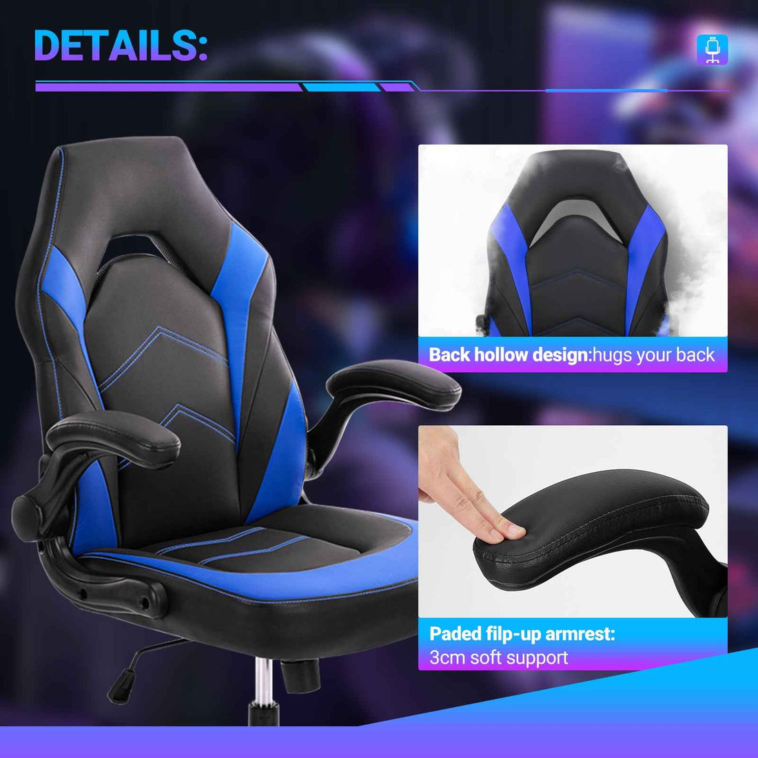 PU Leather Ergonomic Office Chair – Comfort Meets Style