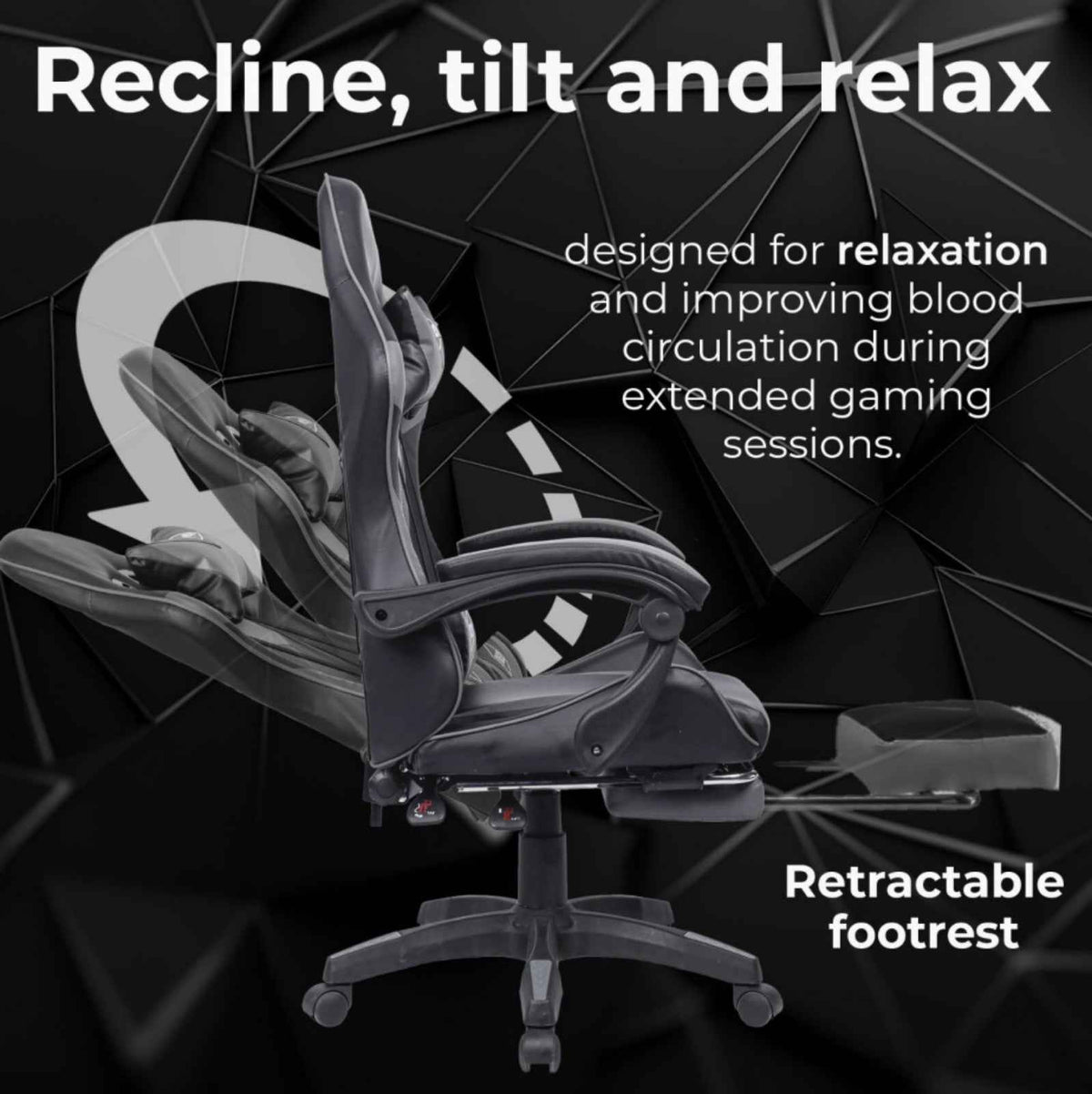 Chair: Ergonomic Massage Office Gaming Computer Desk Swivel Recliner