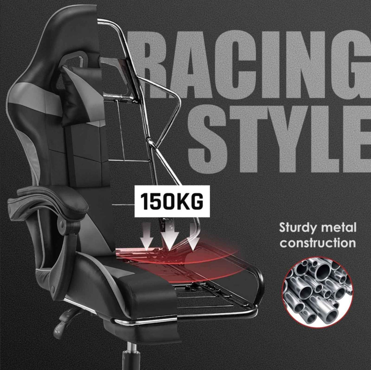 Chair: Ergonomic Massage Office Gaming Computer Desk Swivel Recliner