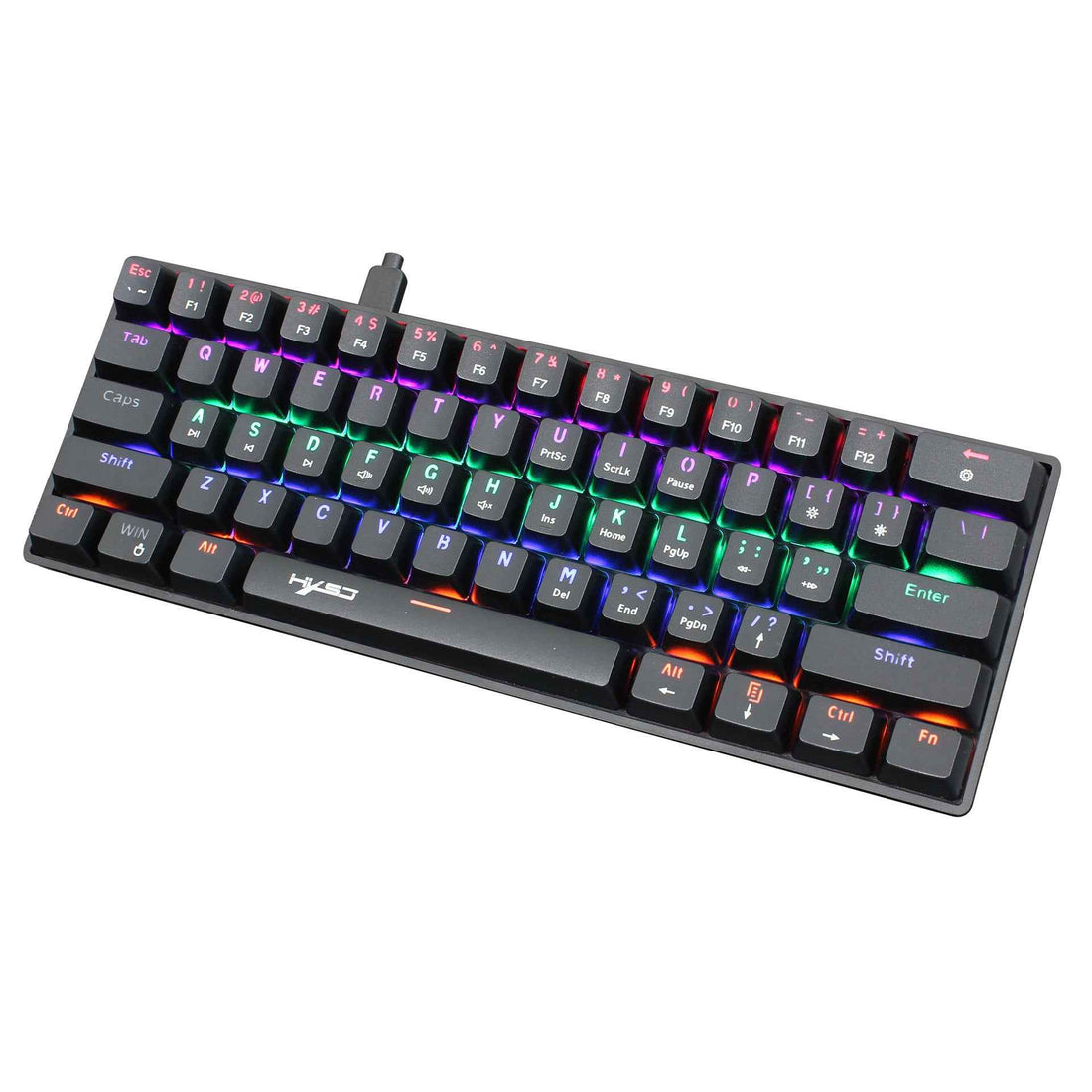 61 Keyboard Wired Blue Axis Office - Illuminated RGB Gaming Keyboard
