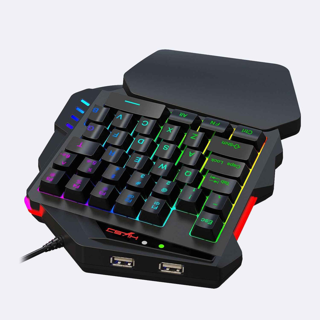 V500 Gaming One Handed Keyboard – RGB Illuminated for PS3/PS4