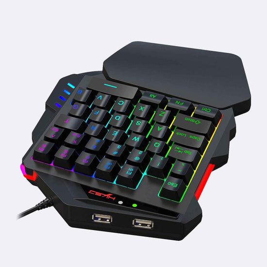 V500 Gaming One Handed Keyboard – RGB Illuminated for PS3/PS4