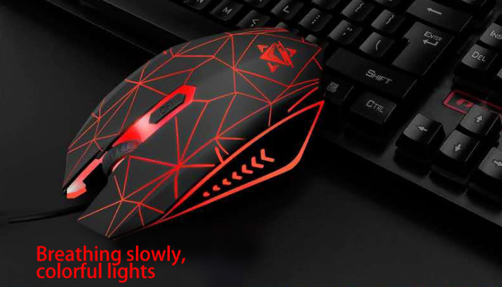 Waterproof LED Keyboard Mouse Headset Gaming Set - VX7
