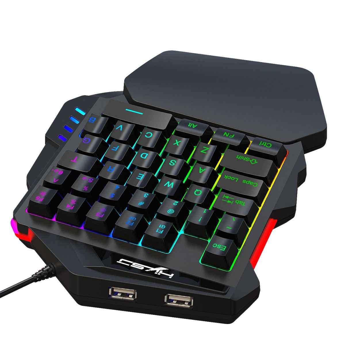 V500 Gaming One Handed Keyboard – RGB Illuminated for PS3/PS4