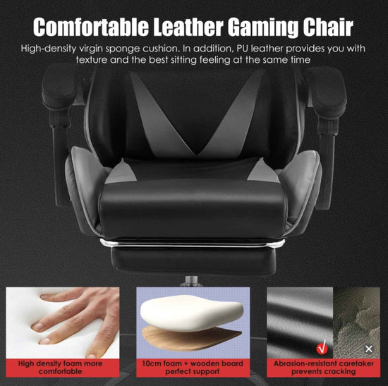 Chair: Ergonomic Massage Office Gaming Computer Desk Swivel Recliner