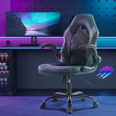 Computer Gaming Chair: PU Leather Ergonomic Swivel Office Chair